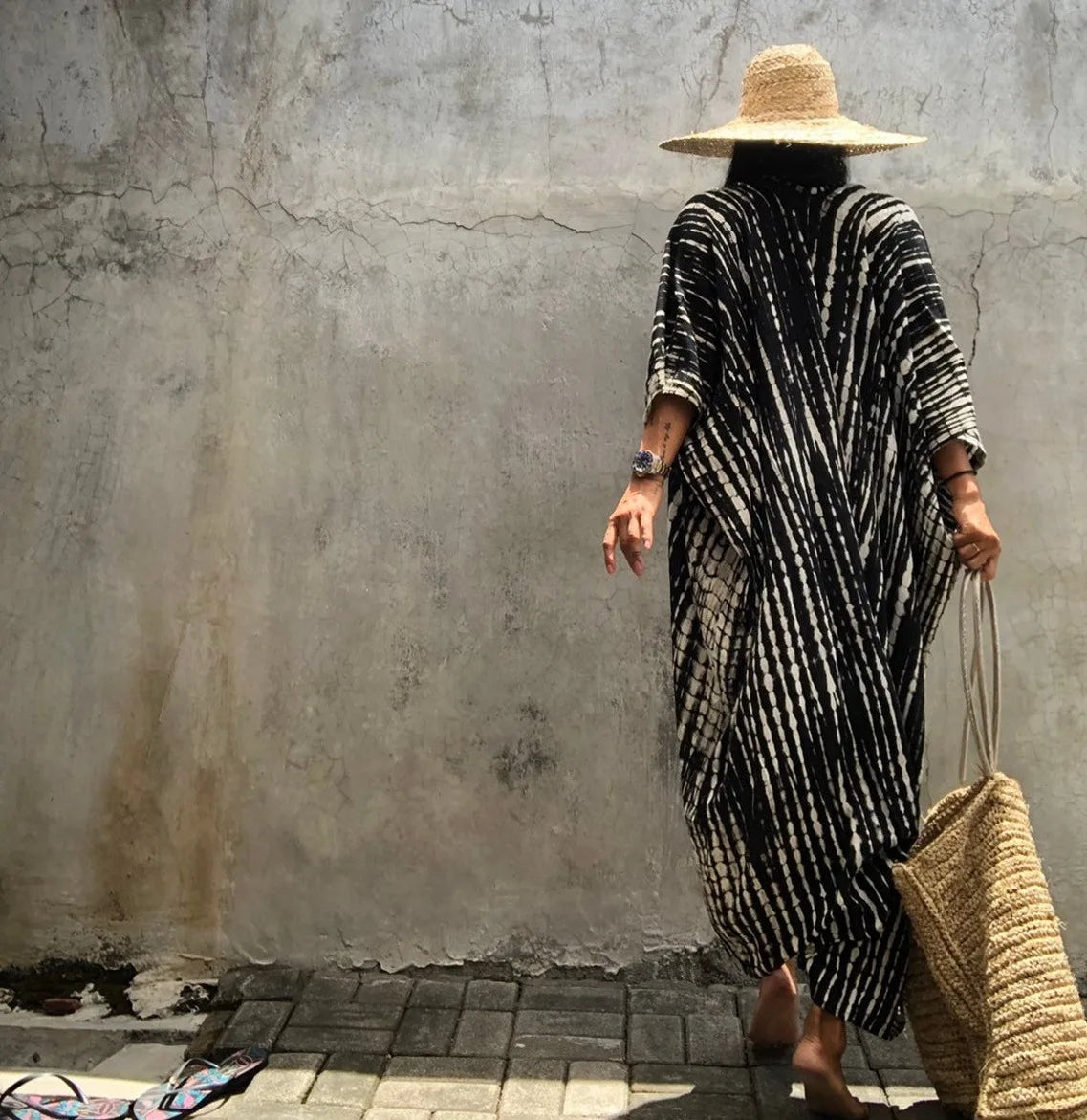 Best Selling. Women Black Tie Dye Kimono