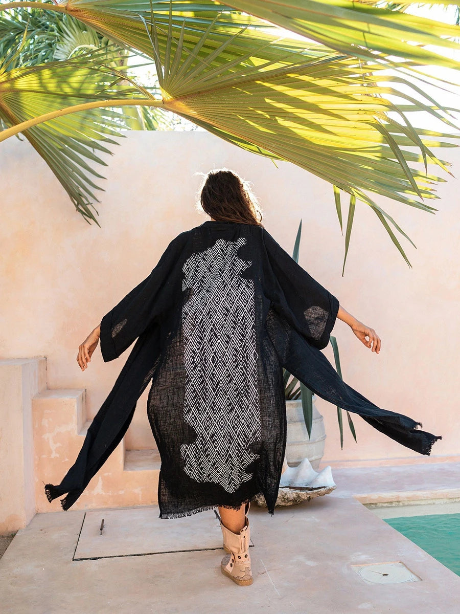 Bohemian Style Linen Summer Coat